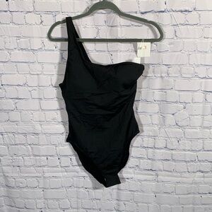 Andie Swim Womens Nantucket One Piece Black Beach Vacation Spring Break LT NWT